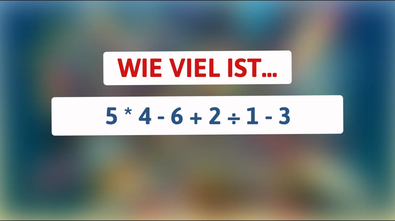 Nur 1% der Menschen können dieses math Rätsel sofort lösen! Bist du schlau genug?"
